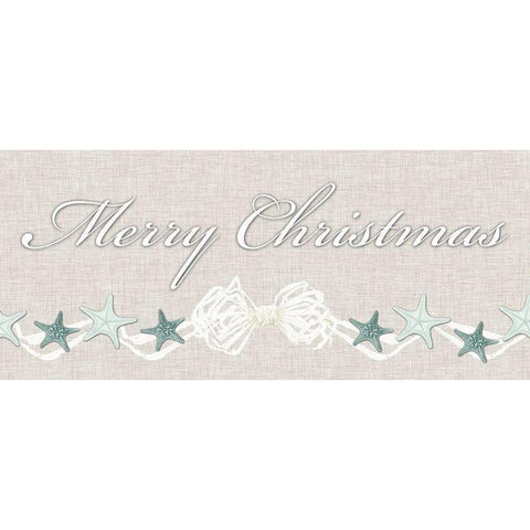 Coastal Christmas Collection H Gold Ornate Wood Framed Art Print with Double Matting by Vision Studio