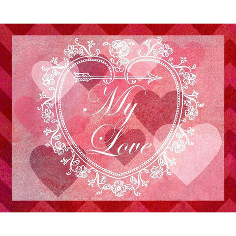 DIY Love Collection A Black Modern Wood Framed Art Print by Vision Studio