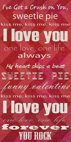 DIY Love Collection B Black Ornate Wood Framed Art Print with Double Matting by Vision Studio