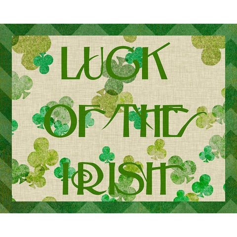 St. Pattys Collection A Black Modern Wood Framed Art Print with Double Matting by Vision Studio