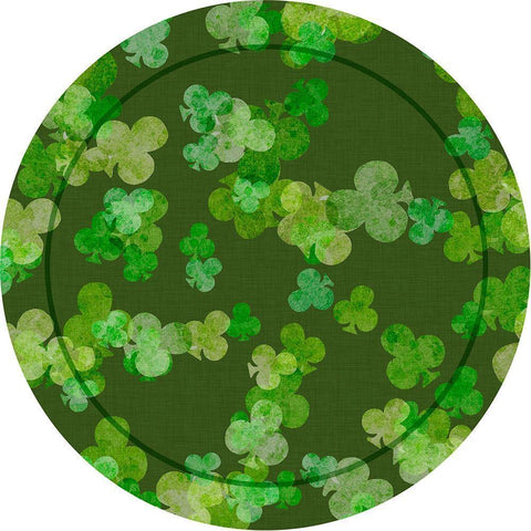 St. Pattys Collection C White Modern Wood Framed Art Print with Double Matting by Vision Studio