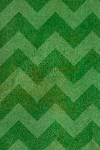 St. Pattys Collection D White Modern Wood Framed Art Print with Double Matting by Vision Studio