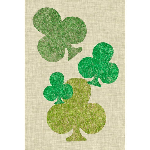 St. Pattys Collection F White Modern Wood Framed Art Print by Vision Studio