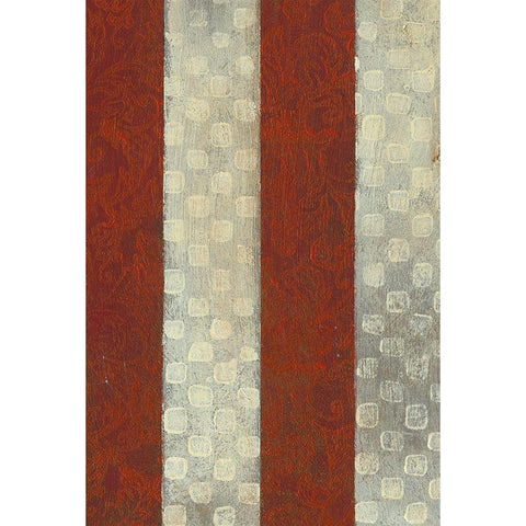 American Quilt D White Modern Wood Framed Art Print by Vision Studio