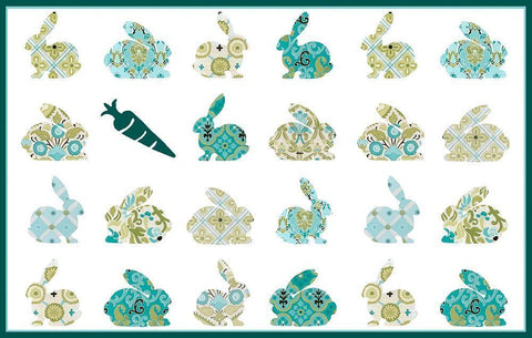 Decorative Easter Collection A Black Ornate Wood Framed Art Print with Double Matting by Vision Studio