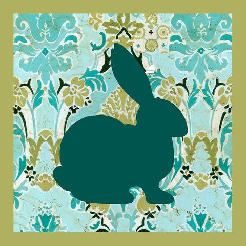 Decorative Easter Collection B Black Modern Wood Framed Art Print by Vision Studio