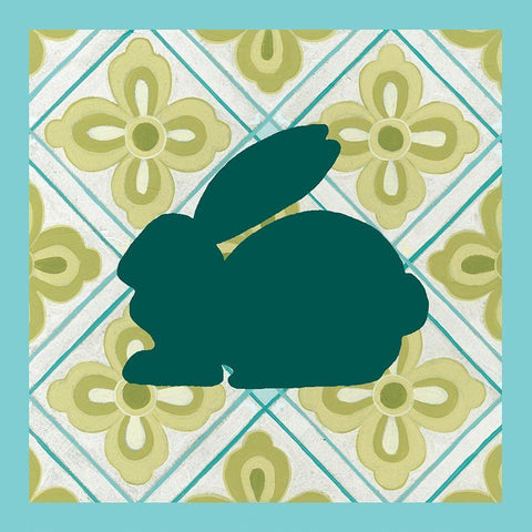 Decorative Easter Collection C Black Ornate Wood Framed Art Print with Double Matting by Vision Studio