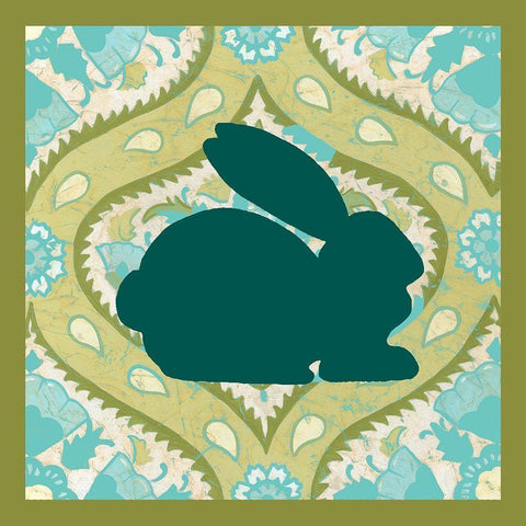 Decorative Easter Collection E White Modern Wood Framed Art Print by Vision Studio