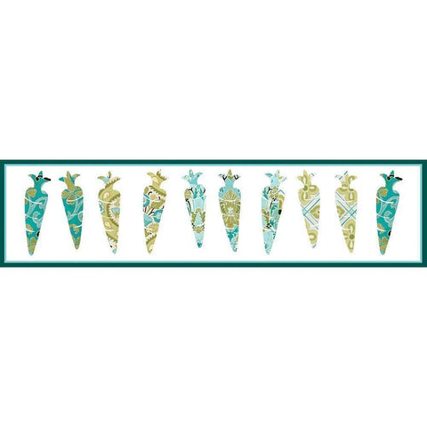 Decorative Easter Collection F White Modern Wood Framed Art Print by Vision Studio