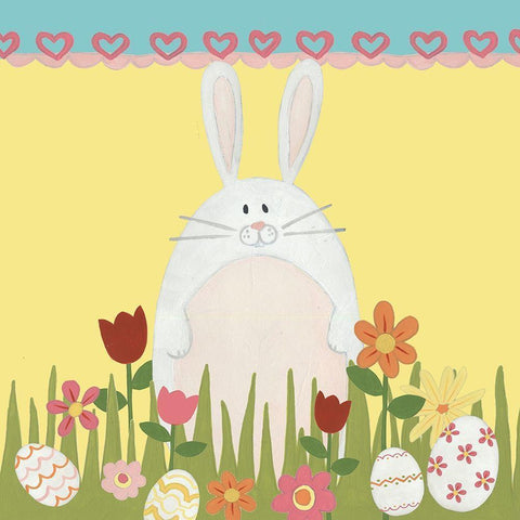 Easter Sweeties Collection A Black Modern Wood Framed Art Print with Double Matting by Vess, June Erica