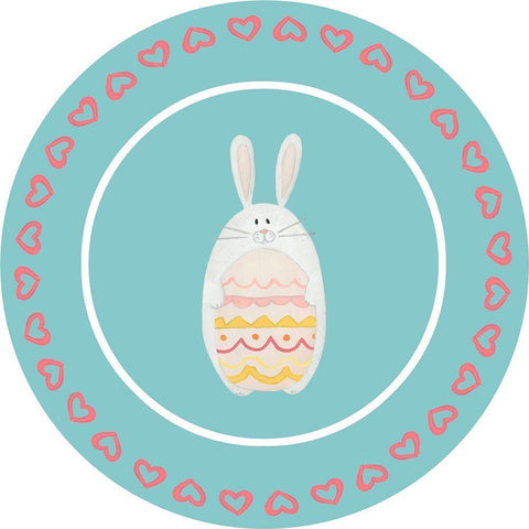 Easter Sweeties Collection E White Modern Wood Framed Art Print with Double Matting by Vess, June Erica