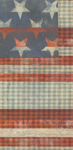 Fourth on the Farm Collection B White Modern Wood Framed Art Print with Double Matting by Studio W