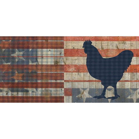 Fourth on the Farm Collection C White Modern Wood Framed Art Print by Studio W