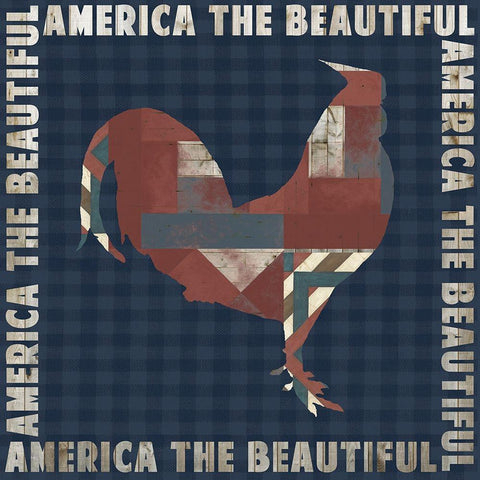 Fourth on the Farm Collection E White Modern Wood Framed Art Print by Studio W