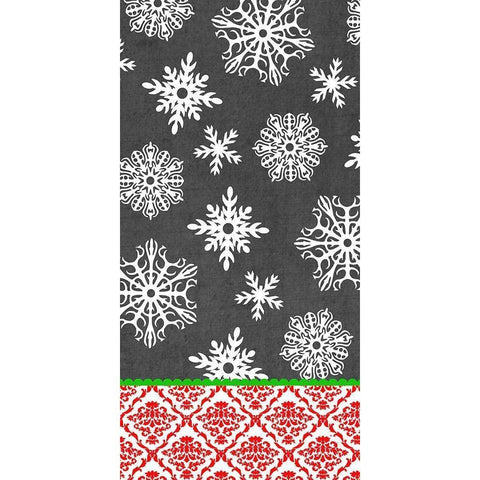 Let it Snow Collection B White Modern Wood Framed Art Print by Vess, June Erica