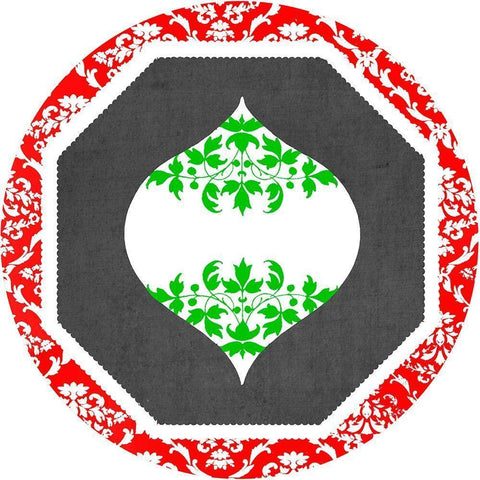 Let it Snow Collection C Black Modern Wood Framed Art Print with Double Matting by Vess, June Erica