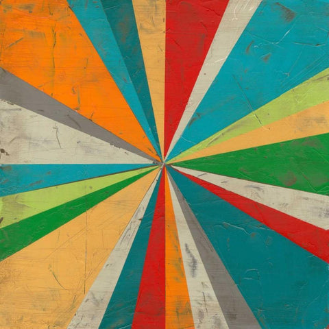 Carnival Lights I Black Modern Wood Framed Art Print by Vess, June Erica