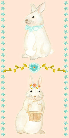 Sweet Easter Collection B Black Ornate Wood Framed Art Print with Double Matting by Vess, June Erica