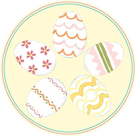 Sweet Easter Collection G White Modern Wood Framed Art Print by Vess, June Erica