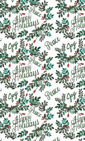 Cut Wreath Christmas Collection E White Modern Wood Framed Art Print with Double Matting by Moore, Regina