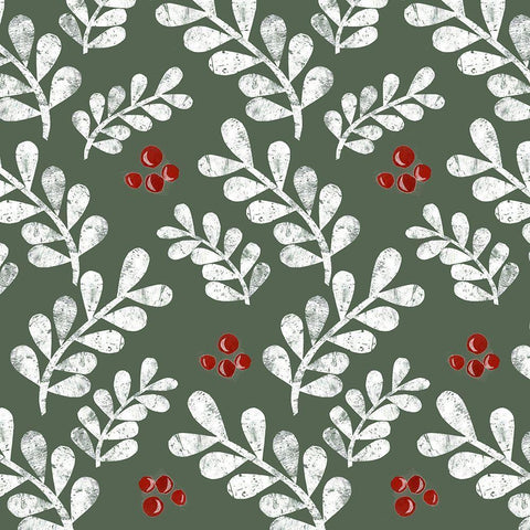 Cut Wreath Christmas Collection F Gold Ornate Wood Framed Art Print with Double Matting by Moore, Regina