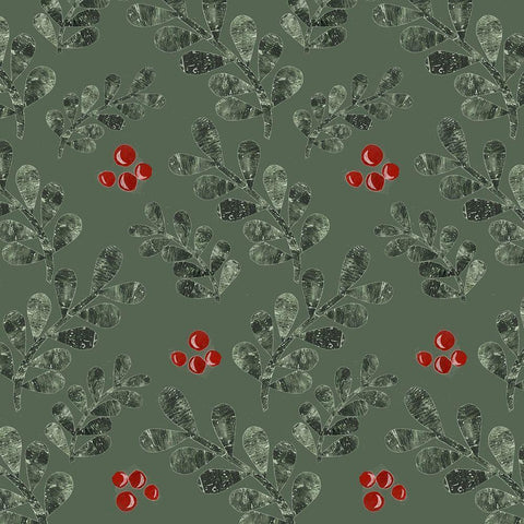 Cut Wreath Christmas Collection I Gold Ornate Wood Framed Art Print with Double Matting by Moore, Regina