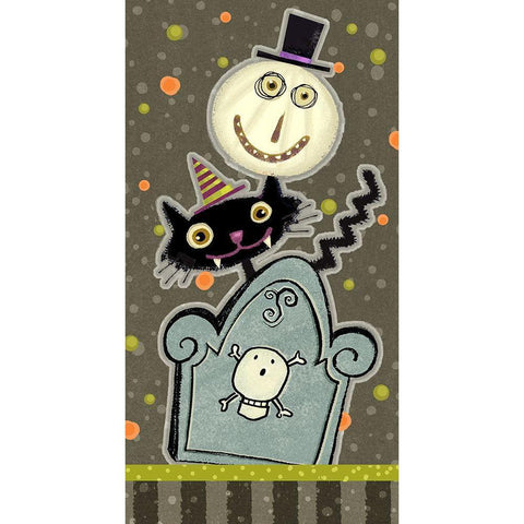 Happy Haunting Collection B White Modern Wood Framed Art Print by Eisner, Viv