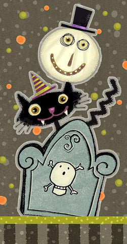 Happy Haunting Collection B Black Ornate Wood Framed Art Print with Double Matting by Eisner, Viv