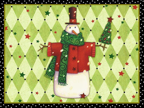 Harlequin Christmas Collection A Black Ornate Wood Framed Art Print with Double Matting by Eisner, Viv