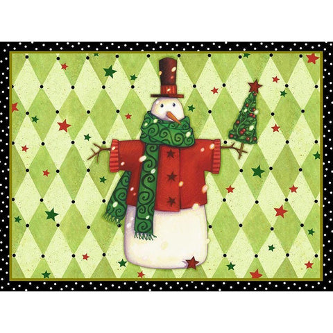 Harlequin Christmas Collection A Black Modern Wood Framed Art Print with Double Matting by Eisner, Viv