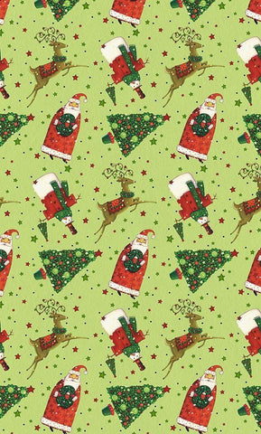 Harlequin Christmas Collection E Black Ornate Wood Framed Art Print with Double Matting by Eisner, Viv