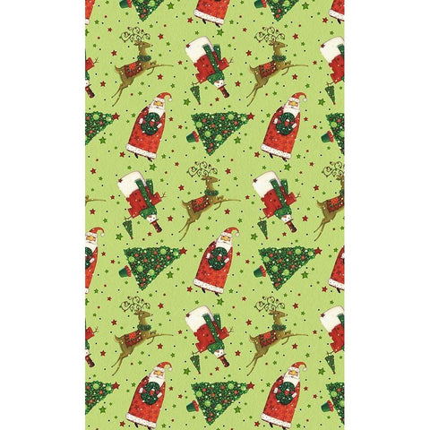 Harlequin Christmas Collection E Black Modern Wood Framed Art Print with Double Matting by Eisner, Viv