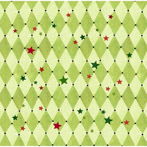 Harlequin Christmas Collection F White Modern Wood Framed Art Print by Eisner, Viv