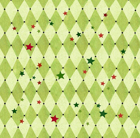 Harlequin Christmas Collection F Black Ornate Wood Framed Art Print with Double Matting by Eisner, Viv