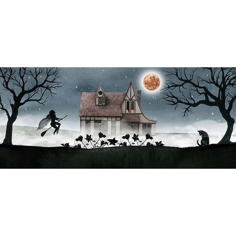 Harvest Moon Collection D White Modern Wood Framed Art Print by Popp, Grace