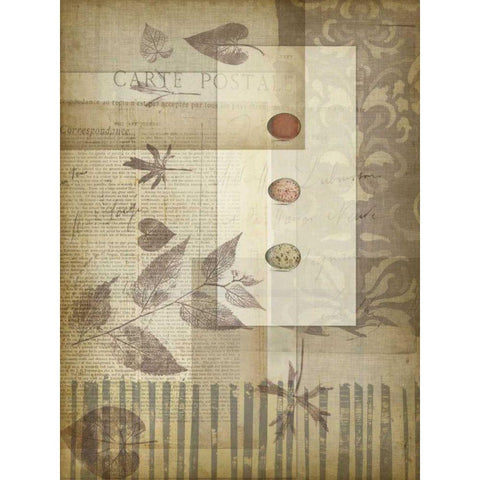 Small Notebook Collage III White Modern Wood Framed Art Print by Goldberger, Jennifer