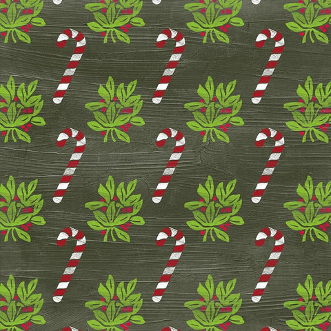 Lets Get Jolly Collection I Gold Ornate Wood Framed Art Print with Double Matting by Vess, June Erica