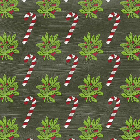 Lets Get Jolly Collection I White Modern Wood Framed Art Print with Double Matting by Vess, June Erica