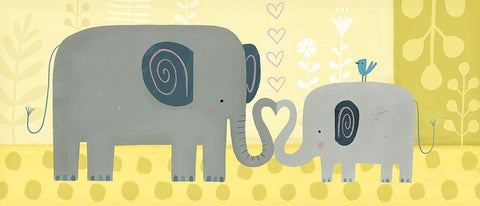 Mama and Me Collection D Black Ornate Wood Framed Art Print with Double Matting by Borges, Victoria