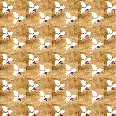 Red Bird Christmas Collection G White Modern Wood Framed Art Print with Double Matting by Studio W