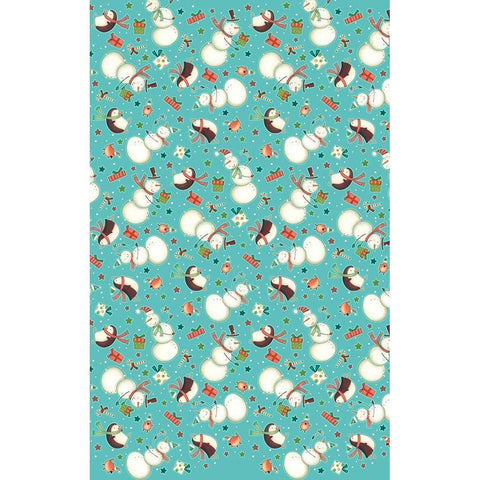 Sledding Snowmen Collection E Black Modern Wood Framed Art Print by Eisner, Viv