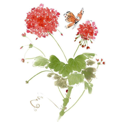 Summer Rapture II Gold Ornate Wood Framed Art Print with Double Matting by Parker, Nan Rae