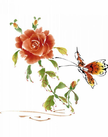 Summer Rapture III White Modern Wood Framed Art Print with Double Matting by Parker, Nan Rae