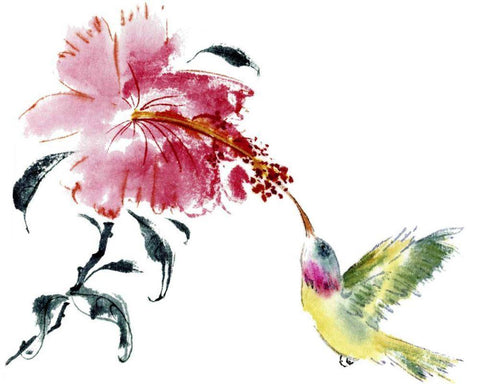 A Perfect Pairing White Modern Wood Framed Art Print with Double Matting by Parker, Nan Rae