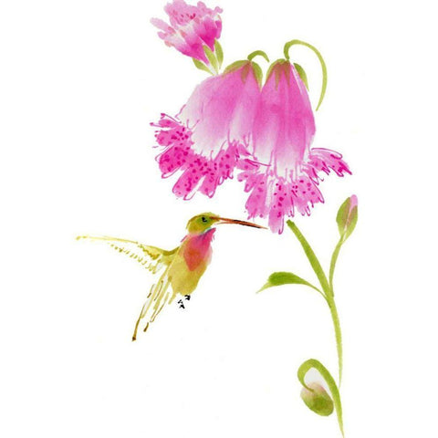 Sheltering Sweetness Black Modern Wood Framed Art Print with Double Matting by Parker, Nan Rae