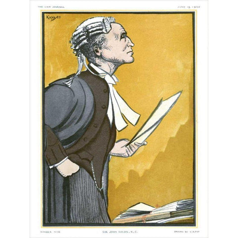 The Law Journal I Black Modern Wood Framed Art Print with Double Matting by Kapp