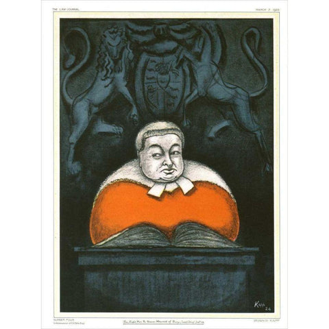 The Law Journal II Black Modern Wood Framed Art Print by Kapp