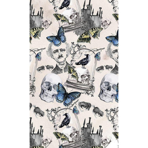 Nevermore Collection E Black Modern Wood Framed Art Print with Double Matting by Parker, Jennifer Paxton