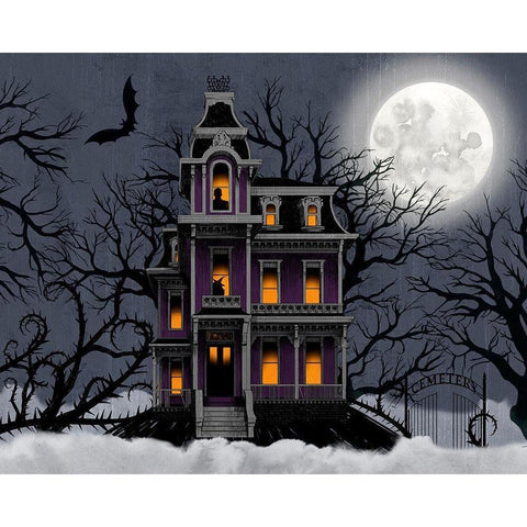 Spooky Night Collection A Black Modern Wood Framed Art Print by Popp, Grace