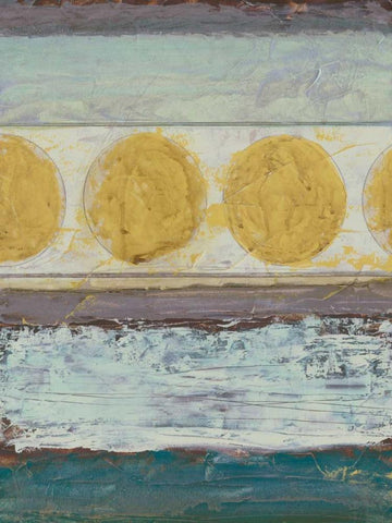 Circular Momentum II Black Ornate Wood Framed Art Print with Double Matting by Vess, June Erica